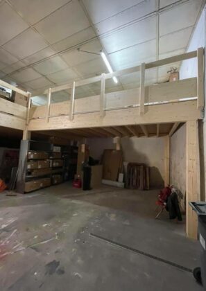 Création d’un solivage plancher bois, escalier et garde-corps